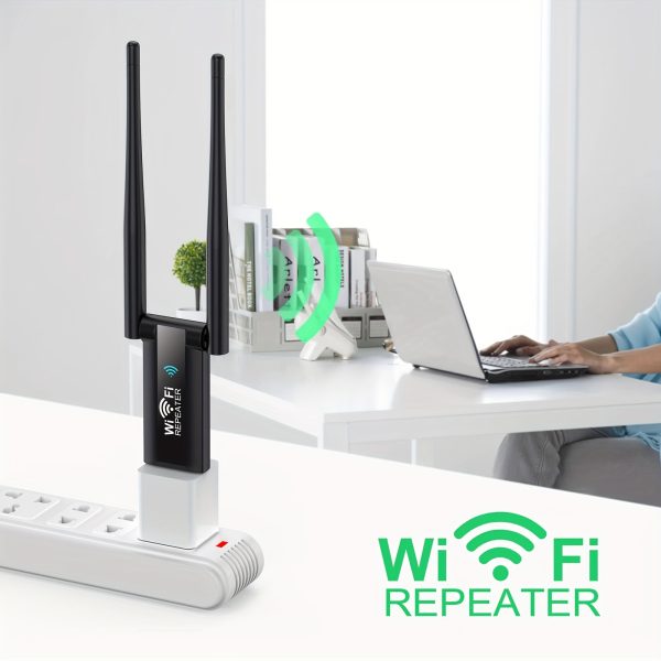 2.4G 300Mbps Wireless WiFi Repeater Extender Router Wi-Fi Signal Amplifier Long Distance Network Card Adapter USB Repeater