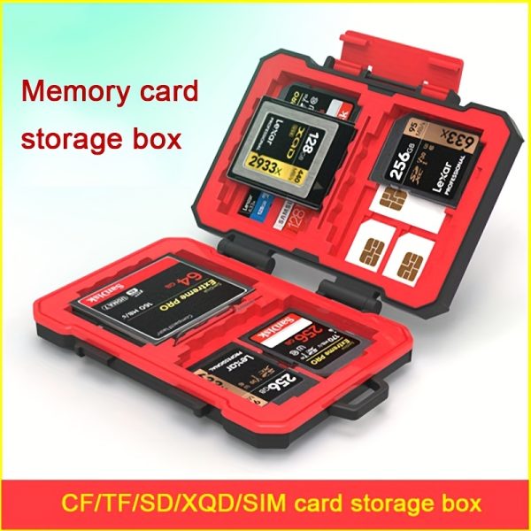 Camera Memory Card Box Card Bag SD XQD/SIM/CF Mobile Phone TF Card Waterproof And Anti-Drop Memory Card Box Storage Box