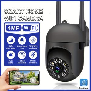 300 MP HD WIFI Surveillance Camera, Indoor And Outdoor Long Range HD Night Vision Camera, 355 Degree Intercom Home Security Camera, 2.4G Home Security System, AI Mobile Detection, Two-Way Audio, Color Night Vision, Home Surveillance Security System