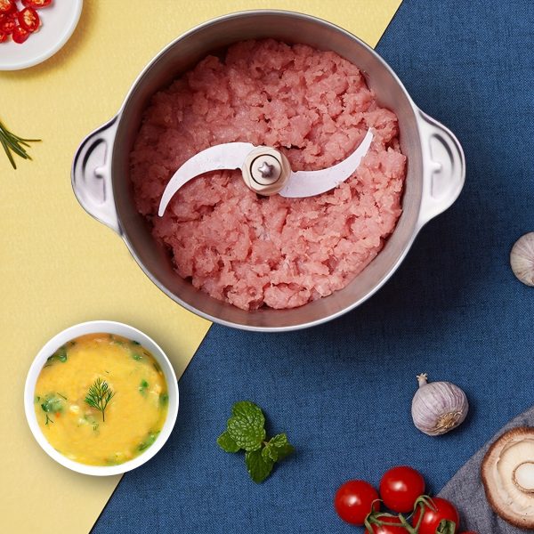 Electric Meat Mincer, Food Supplement Machine, Vegetable Cutter, USB Charging Model Glass 600Ml, Large Capacity Household Commercial Mincer And Noodle Machine, Garlic Mud Chili Crusher Meat Mincer