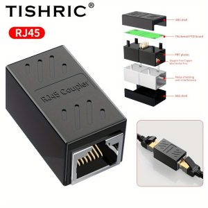 TISHRIC RJ45 Female-to-Female Ethernet Adapter - High-Speed Network Coupler for Computers and Routers
