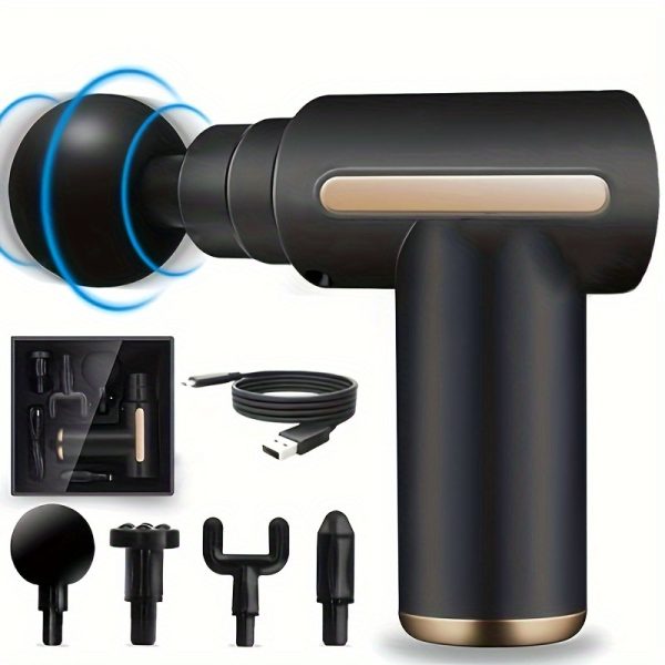 Portable Massage Gun, Handheld Muscle Massager, Made of ABS Material, a Massage Tool, a Holiday Gift for Family, Suitable for Both And, Christmas Present, Thanksgiving Gift.