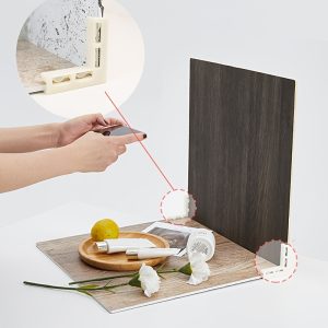 Versatile Photo Background Card Holder - Durable Plastic Buckle, Easy Attach Design for Studio & Home Photography, 40.01cm x 40.01cm / 59.99cm x 59.99cm Sizes Available