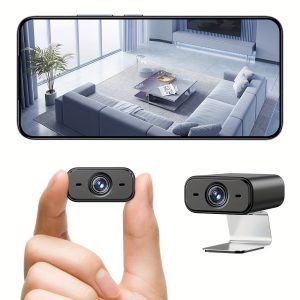 Smart Mini Wireless Camera for Home Security - USB Powered, Wi-Fi Enabled, App Control, No Battery Needed, Indoor Use