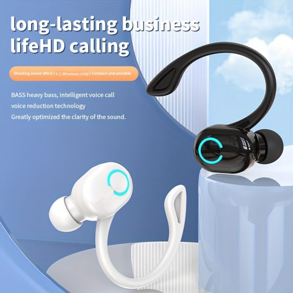 Wireless Headset Stereo Wireless Ear Hanging Ear Type Single-ear Earphone For Sports Running Talk