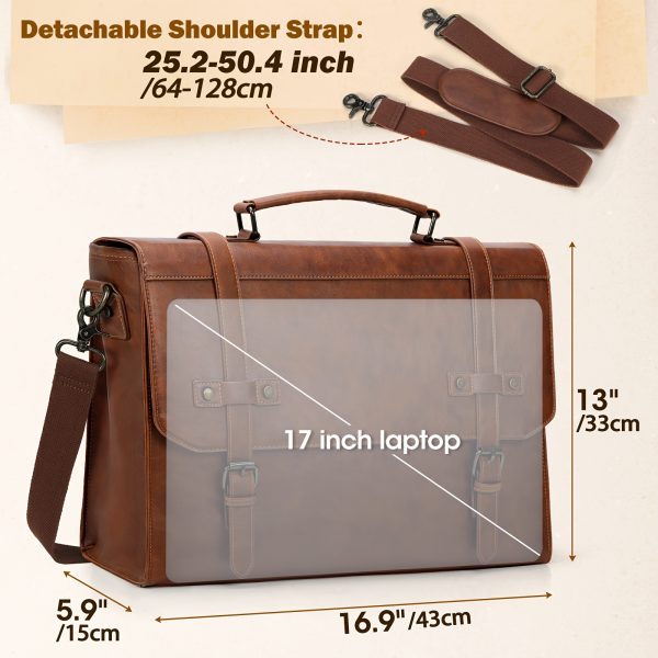 NUBILY Men'S Briefcase, 17-Inch Men'S Laptop Bag