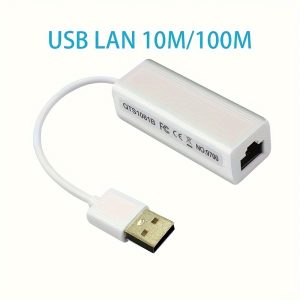 USB Ethernet Cable Converter USB 2.0 To 10/100 Network Lan RJ45 Female Port Wired Adapter
