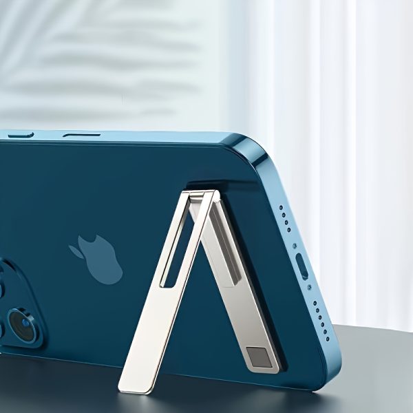 An Ultra-thin Acrylic Mobile Phone Holder, Mini Stick-on Foldable Desktop Holder, Portable Sticker Lazy Holder For Smartphones And Tablets, Waterproof Holder For Video Playback And Facetime