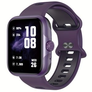 Anyloop 4.52cm GPS Smartwatch for Men & Women - Wireless 5.3, Call Functionality, 120+ Sport Modes, Sleep Monitor, Pedometer,, Silicone Band, Compatible with Android & iOS, Fitness Tracker with & Step Counter, Smartwatch Communication | Sleek Digital Watch | Durable Smartwatch, Smart Watch for Android Phones