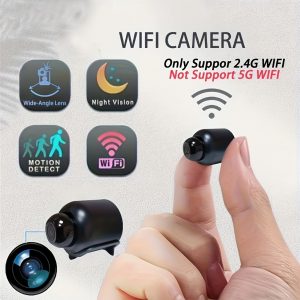 1pc YIIYRY Wi-Fi Security Camera, USB Powered, Indoor/Outdoor Plastic Surveillance Cam, 480p Video, Audio Alert, Remote Monitoring via App, No Battery, for Office/Home/Restaurant Use