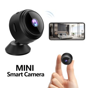 1pc Mini Wireless Security Camera, WiFi Indoor/Outdoor Surveillance, App Control, USB Powered, Rechargeable Lithium Battery, Non-Waterproof, Home Assistant Compatible
