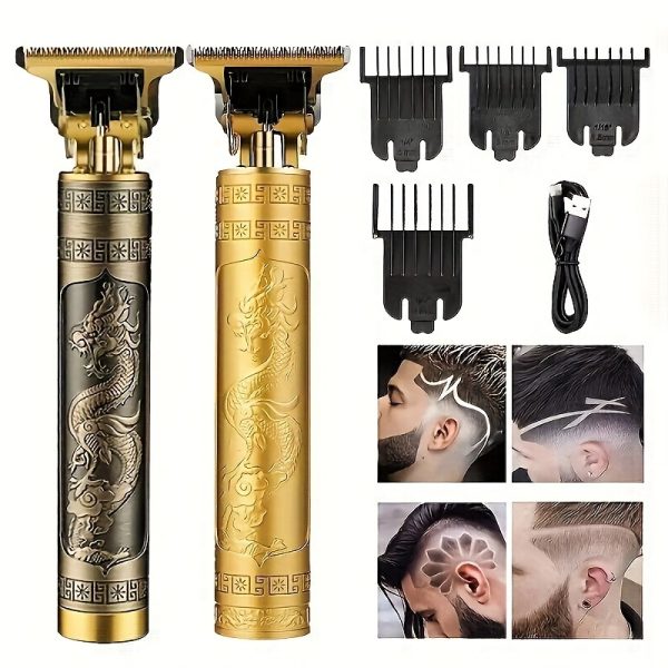 WEEME Men'S Professional Hair Clipper Electric Grooming Kit with a Close-Cut T Blade Trimmer, USB Rechargeable Hair Clipper with Comb, Suitable for Valentine'S Day, Spring Festival, And Lunar New Year.