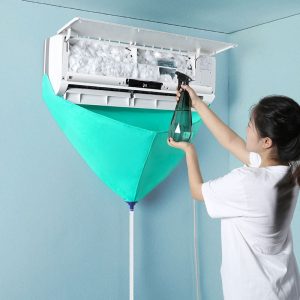 1 Complete Air Conditioning Cleaning Kit - Including Dust Cover, Water Bag, And Universal Cleaning Tool - Perfect For Wall Mounted Air Conditioning