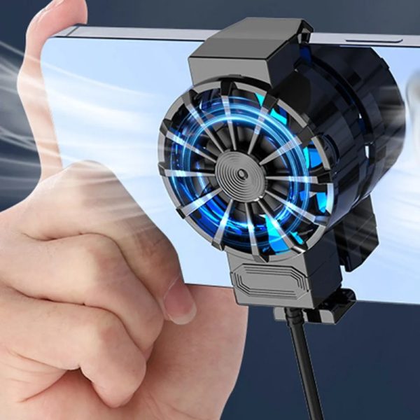 1pc X16 Mini Turbo Hurricane Mobile Phone Cooling Fan, USB Powered Plastic Radiator Heat Sink for iPhone/Xiaomi, ≤36V Operating Voltage, No Battery Required, Cooling Fan Portable