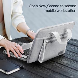 Open And Close Laptop Case Protector 33.02-35.56cm, 38.1-39.62cm Shoulder Bag For Macbook, Dell