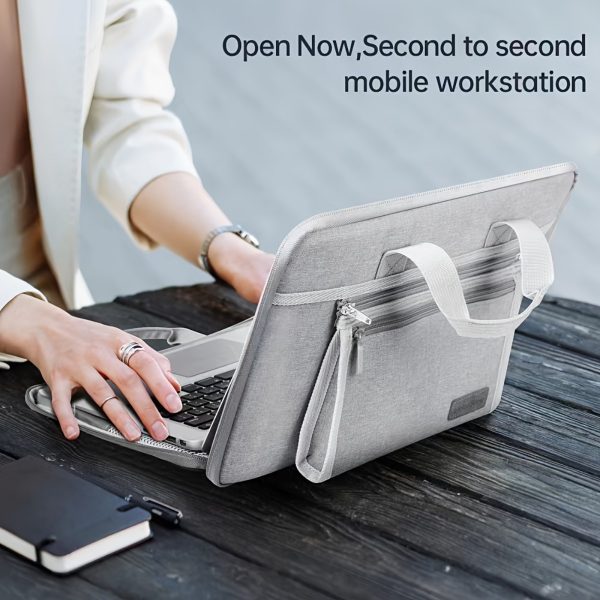 Open And Close Laptop Case Protector 33.02-35.56cm, 38.1-39.62cm Shoulder Bag For Macbook, Dell
