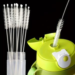 2/5/10pcs Stainless Steel Cleaning Brush Reusable Cleaning Brush Kitchen Supplies - Perfect For Cleaning Glass, Silicone, Metal Straws & More! Easter Gift