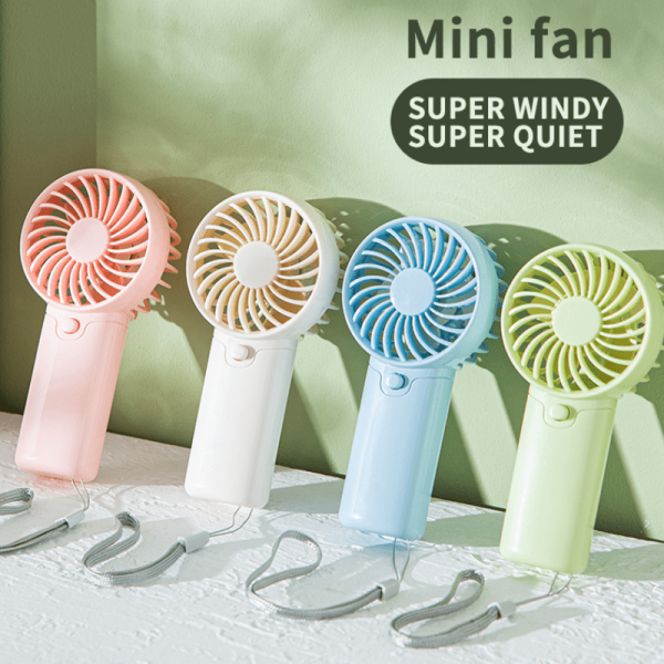 Battery Operated Mini Handheld Fan - Personal Portable Cooling Device, Ideal for Office, Travel, Camping - Lightweight Fan Without Batteries (AAA), ≤36V