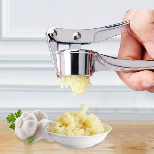 1pc Premium Stainless Steel Garlic Press - Easy Garlic Chopper And Ginger Crusher, Easy to Clean Kitchen Tools, Durable Garlic Chopper for Daily Cooking