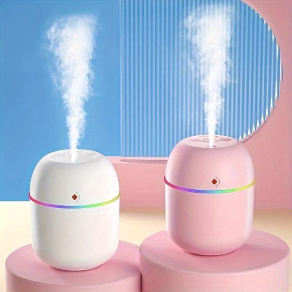 USB-Powered Aromatherapy Humidifier with Night Light - Perfect for Bedroom, Office, and Car Ambiance