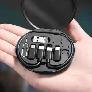 5 in 1 60W USB C To USB C Cable For All Smart Phone Fast Charging Cable Adapter Kit OTG Converter Data Cord Storage Box For iPhone/Type-C/Micro USB