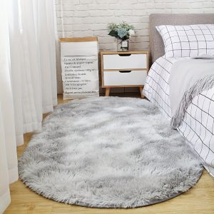 Luxury Soft Fluffy Area Rug - Non-Slip, Machine Washable - Plush Comfort Single Piece for Living Room, Bedroom, Bedside, Game Room, Dorm, Sofa Décor - Polyester, Dry Clean, Under 1.8m Side, Under 2.16m²