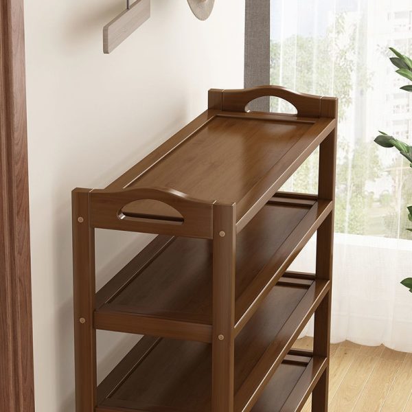 Space-Saving Bamboo Shoe Rack - Multi-Layer, Floor Standing Organizer for Home & Dorm, Door, Storage Artifacts, Beautiful Simple
