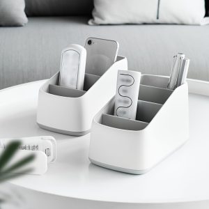 Multifunctional Desktop Organizer Box - Stylish and Versatile Storage Box, Suitable for Office Supplies, Remote Controls, etc., Durable Plastic, Rectangular Shape, Organizing Storage Box, Storage Trunks for Home Organization