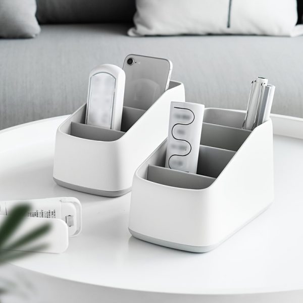 Multifunctional Desktop Organizer Box - Stylish and Versatile Storage Box, Suitable for Office Supplies, Remote Controls, etc., Durable Plastic, Rectangular Shape, Organizing Storage Box, Storage Trunks for Home Organization