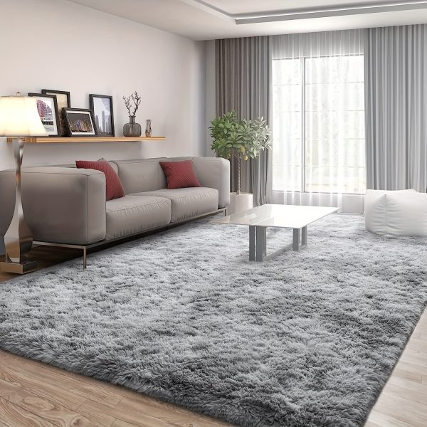 1pc Soft and fluffy area Mat, suitable for living room, bedroom, study, dressing room, non-slip soft and fluffy Plush, bedside Mat, corridor Mat, cute and luxurious non-slip Nordic style Mat, suitable for home decoration, bedroom, living room, holiday decoration