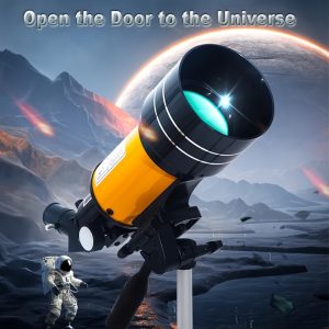 Professional Astronomical Telescope for Adults - 70mm Refractor, 15x-150X HD Zoom, Low Light Night Vision, Ideal for Beginners, Portable for Camping, Hunting, Stargazing, Moon Watching, Bird Watching & Planetary Observation - Includes Tripod