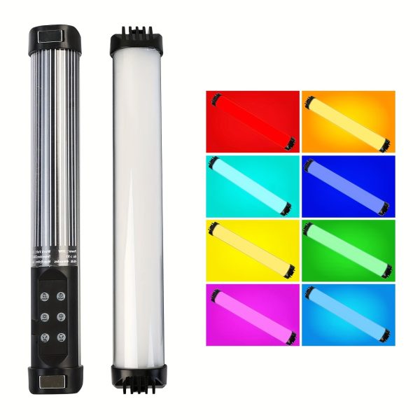 RGB Light Stick, Wand, Party Colorful LED Lamp, 2700K-7500K Fill Light, Handheld Flash Speedlight, Photography Lighting Video 900LM