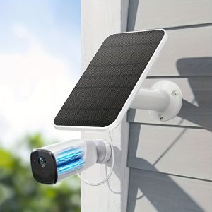 1pc Solar Panel For Security Camera/Small Home Light System For Eufy Eufycam Cam 2/2C/2C Pro/E/2 Pro Cam Weatherproof Wall Mount Rotatable Brackets With 284.99cm Power Cable Solar Cells Charger Micro USB Charging