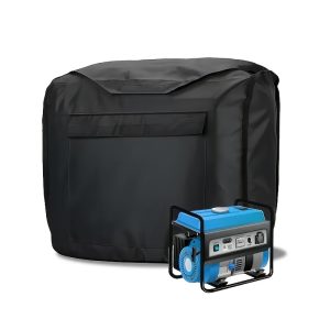 Portable Waterproof Generator Cover - Durable Fabric with Drawstring Closure, Black Protective Case for Outdoor Power Tools, All-Weather Storage Solution, Secure Generator Storage | Functional Design | Waterresistant Cover