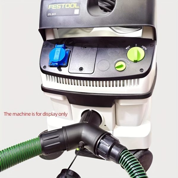 1pc Suitable For FESTOOL MIRKA FLEX Vacuum Cleaner Dust Bucket Quick-Insert 3-Way Three-Barrel Connection Pipe Electric Sandpaper Machine
