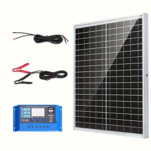 20W Solar Panel Kit with 10A Charge Controller - Magnetic, Detachable Monocrystalline System for Off-Grid Power, Camping & Caravan Use, VGYVGYCC