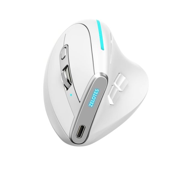 RGB Wireless Vertaical Mouse Rechargeable Dual mode Mouse for Laptop Tablet Mackbook Programmable Gaming Mouse Ergonomic Mice