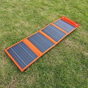 Portable 25W Foldable Solar Panel Charger - High Conversion, USB Solar Power Bank for Outdoor Camping & Emergency Charging