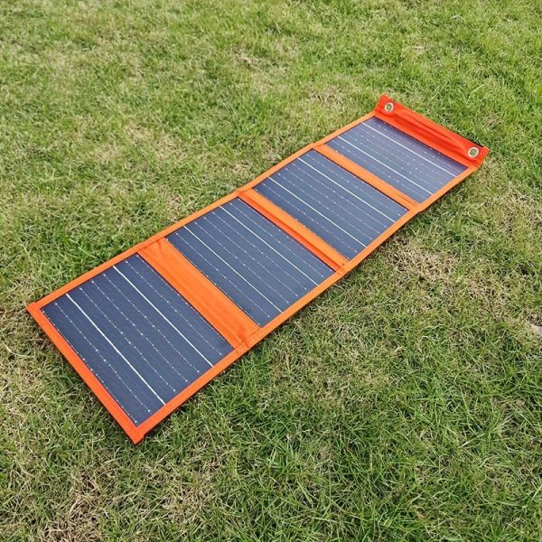 Portable 25W Foldable Solar Panel Charger - High Conversion, USB Solar Power Bank for Outdoor Camping & Emergency Charging