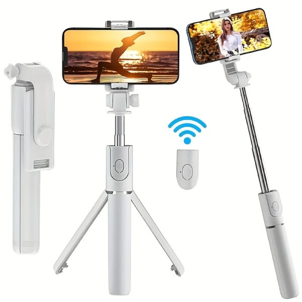 1pc Universal Smartphone Selfie Stick with Wireless Connectivity, Anti-Slip & Anti-Shake, Portable Tripod & Monopod for All Smartphone Models, Easy-to-Use for Outdoor Photography & Video Recording