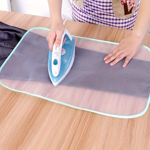 1pc Ironing mat - withstand high temperature ironing mesh, protective Ironing mesh, protective garment pressing pad for home use, with utility hooks.
