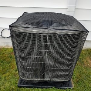 1pc Universal Outdoor Air Conditioner Cover, Seasonal Mesh Protective Unit Cover, Adjustable AC Unit Guard for All Weather Protection