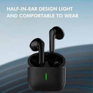 Wireless Earbuds, Long Battery Life, Mini, Dual Stereo Sound, Universal Earbuds, Touch Control, Volume Control, Crystal Microphone, Lithium Battery-Polymer, 200mAh, Type-C Port Charging, Semi-open-back Earcup, Non-Waterproof, with Universal Phone Control, for Adult, Movie, TV Series, Video Game, Calling