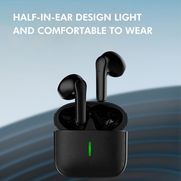 Wireless Earbuds, Long Battery Life, Mini, Dual Stereo Sound, Universal Earbuds, Touch Control, Volume Control, Crystal Microphone, Lithium Battery-Polymer, 200mAh, Type-C Port Charging, Semi-open-back Earcup, Non-Waterproof, with Universal Phone Control, for Adult, Movie, TV Series, Video Game, Calling