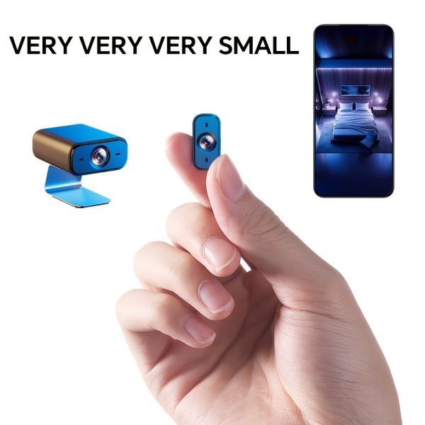 Mini Wireless WiFi Camera, USB Powered, Indoor Secret Nanny Cam, Portable Tiny Video Security Camera with Motion Detection and Night Vision, No Battery Required