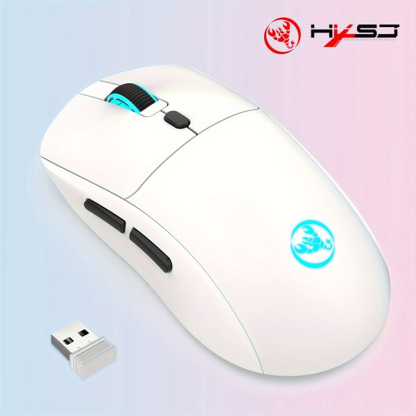 HXSJ-T20 wireless 2.4G mouse with built-in 650mAh battery, suitable for PC, laptop, Mac gaming and office use