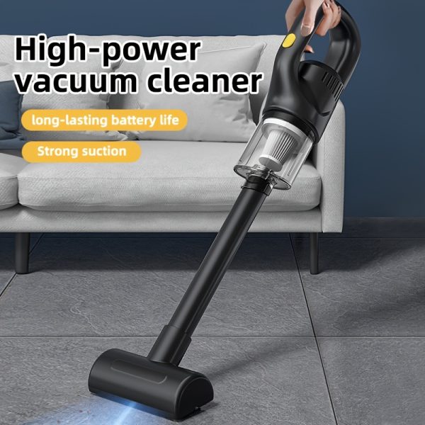 Ultra-Powerful Cordless Handheld Vacuum Cleaner with High Suction - Lightweight, Rechargeable 1800mAh Battery, USB Charging, Ideal for Home, Car & Office Use
