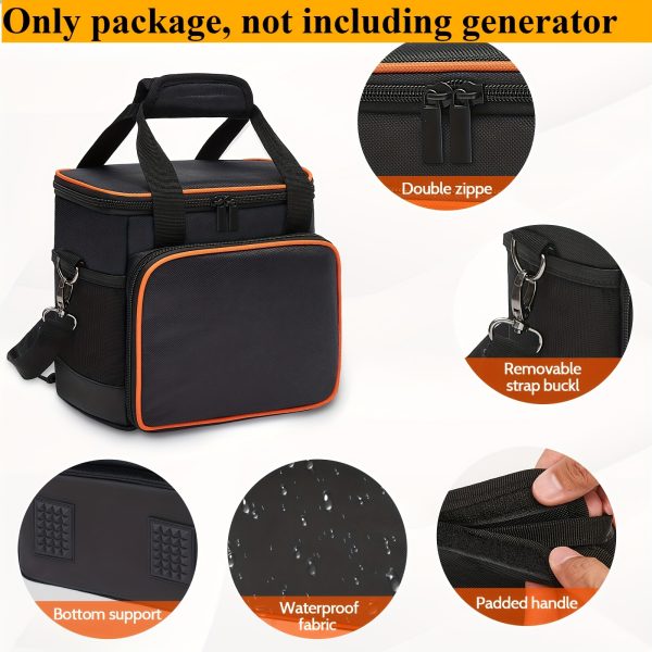 BAGMIND Jackery Portable Power Station Explorer Carrying Case, Waterproof Travel Power Packs Storage Bag, 300/240/160/500/1000W, with Removable Strap Buckle, Padded Handle, Bottom Support