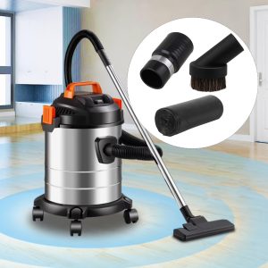 1pc Vacuum Cleaner Round Brush Attachment, 32mm Inner Diameter, 25mm Bristle Length, Black with Paper Box, 1pc 32mm Hose Connector 00177, 2pcs White Nylon Gloves 400g, 20pcs Biodegradable Thick Flat Mouth Garbage Bags 45x50cm, Black - Plastic, Uncharged, No Battery Required