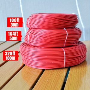1pc Electrical Wire Cable 18AWG Conductor Red/Black Cable, Flexible Wire Extension Cord Copper Clad Aluminum Wire 12V/24V DC Cable for LED Ribbon Lamp Tape Lighting or DIY